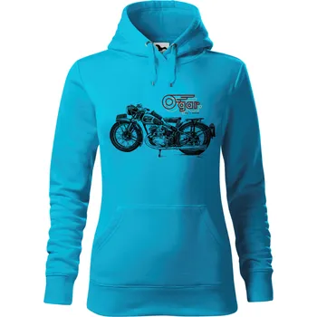 Dámská mikina Mikina - Ogar 250 r. 1934 - 49 Barva: Modrá - tyrkysová (44), Velikost: S, Střih: Dámské