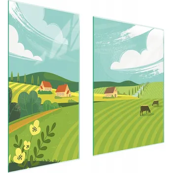 Kuchyňské prkénko Krájecí deska TMK ArtDeko sklo 2 ks