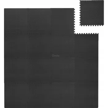 podložka na cvičení SILNÁ SKLÁDACÍ PĚNOVÁ PODLOŽKA NA CVIČENÍ fitness 240x240 cm černá