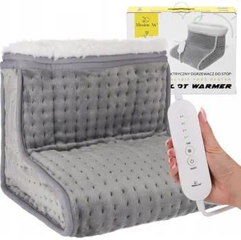 Topidlo Elektrický ohřívač nohou boty elektrické vyhřívané papuče s časovačem šedá