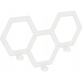 Věšák Šatní ramínko kovový Domer bílý