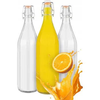 Skleněné láhve Bimberek Čtverec průhledné 500 ml 6 ks