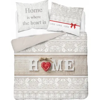 Povlečení Povlečení - Přitul mě/zlatá/černá - 160x200 cm - PREMIUM