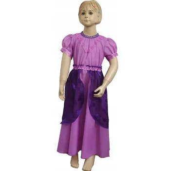 Karnevalový kostým PRINCEZNA JAHODA královna kostým 122-128 FIALOVÉ šaty