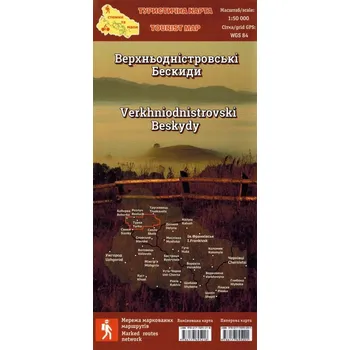Beskidy Górnodniestrzańskie mapa laminowana Kolektiv autorů
