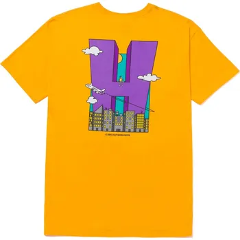 Pánské tričko huf Pánské triko city h tee gold