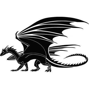 Obraz Samolepka na stěnu DRAK 56 x 35 cm