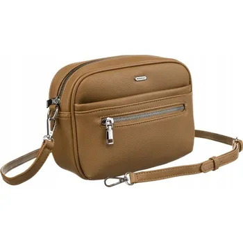 Kabelka Dámská ekologická kožená messenger taška Barva: Béžová