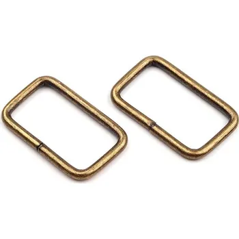 Průvlek / vsuvka šíře 25 mm, malé, 2 staromosaz