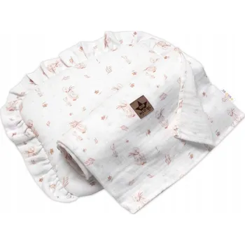 Zavinovačka Mušelínová sada GOOSE 30x35 cm, 95x95 cm, 2D letní, bílá, Husičky