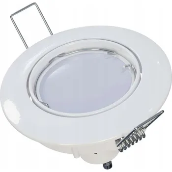 Žárovka SET KULATÉ STROPNÍ SVÍTIDLO OPRA BÍLÁ + ZÁSUVKA GU10+ ŽÁROVKA 4W