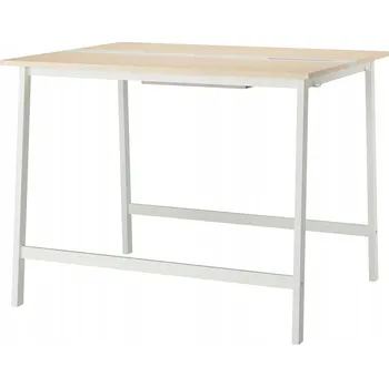 Konferenční stolek IKEA MITTZON Konferenční stůl, březová dýha/bílá, 140x108x105 cm