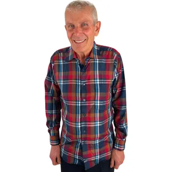 Pánská košile Pánská košile červená kostka vz.č.1, ❗Objednávejte raději o číslo větší❗ Velikost: M