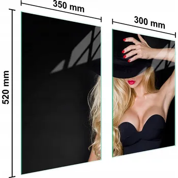 Kuchyňské prkénko Krájecí deska TMK ArtDeko sklo 2 ks