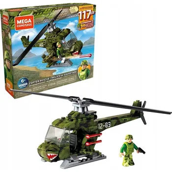 ostatní stavebnice Stavebnice vrtulníku Mega Bloks GNY51 pro 6 let + 117 dílků