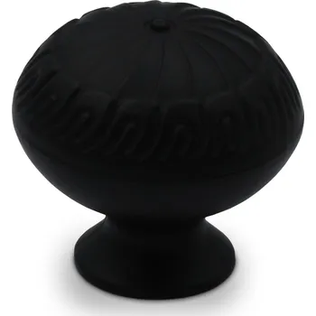 Nábytkové kování Nábytková úchytka knopka černá matná 3,2 x 3,2 x 2,6 cm