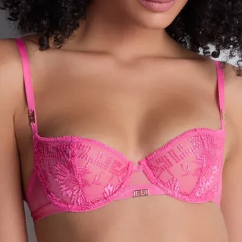 Dámské spodní prádlo Aubade - Rules of attraction podprsenka půlová nevyztužená exciting pink 85E 4BF14