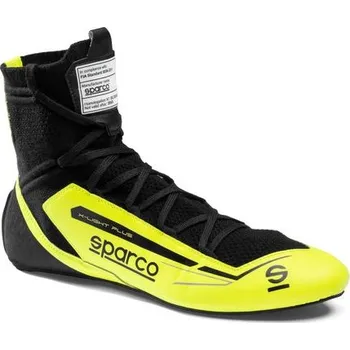 Moto obuv závodní Boty Sparco X-Light Plus s FIA, fluo žlutá/černá