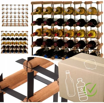 Stojan na víno Stojan na víno RW-8 6x5 regál olejovaný na 30 lahví
