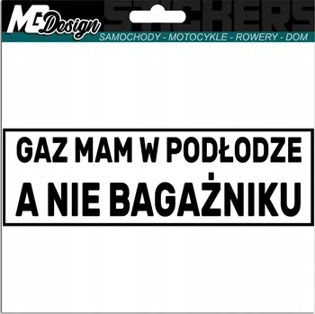 Samolepicí dekorace na vozidlo NÁLEPKA na auto LPG MÁM V PODLAZE 15x5 cm