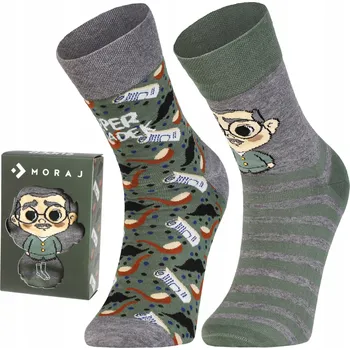 Pánské oblečení Ponožky v krabičce k Dni dědečka, 2 kusy, Ponožky MORAJ 43-45