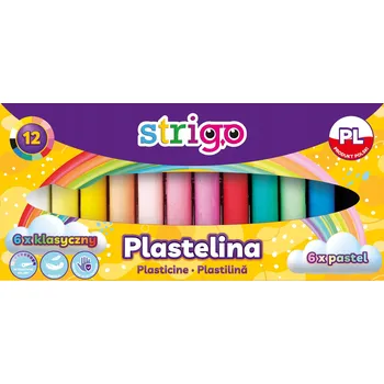 Modelovací hmota Plastelína Strigo 12 ks
