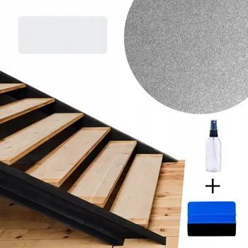 Lepicí páska Protiskluzová fólie samolepicí PVC na schody transparentní 25x90cmx0,15mm