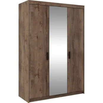 Ložnice FALCO Skříň Enja 3D se zrcadlem dub lefkas