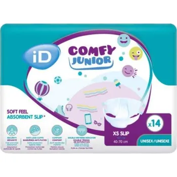 Inkontinenční kalhotky ID COMFY JUNIOR XS SLIP DĚTSKÉ, KALHOTKY ABSORPČNÍ ZALEPOVACÍ, 1 550 ML, B