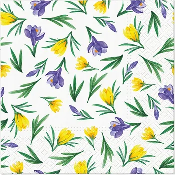 Papírový ubrousek Ubrousky s motivem Paw krokusu 33 cm 20 ks