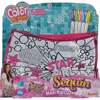 kreativní sada Hračka plastová Color Me Mine Cekinová kabelka Maxi Hipster Simba 106379160