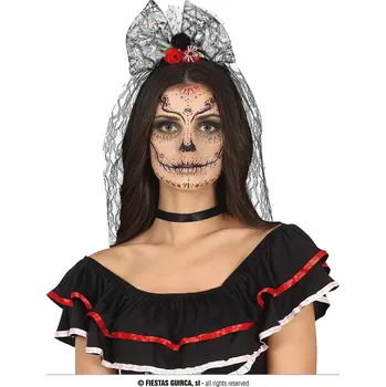 Čelenka Mašle Guirca 24198 s mašlí a závojem