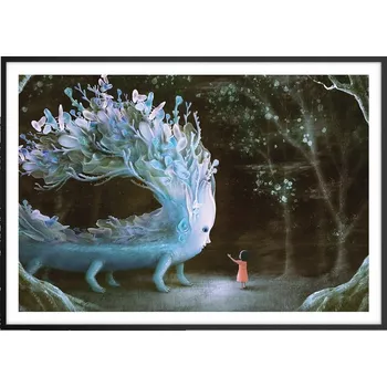 Obraz Plakát na zeď v černém rámu 100x70 abstrakce obraz plakáty do obýváku