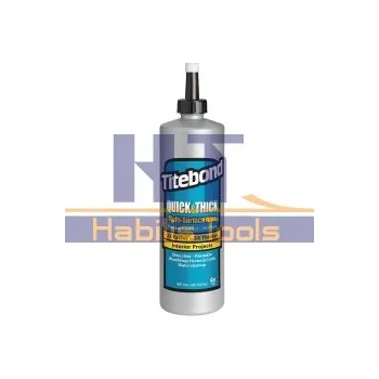 Průmyslové lepidlo Titebond Quick &amp; Thick (No-run, No-drip) Lepidlo na dřevo D2 RYCHLOSCHNOUCÍ - 473ml