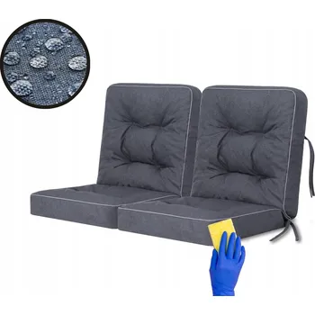 Polštář Zahradní Polštář, polštář na zahradní křeslo, sada 2 podušek 120x100cm