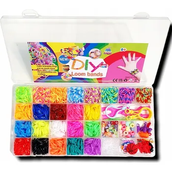 kreativní sada Velká sada na výrobu náramků z gumiček gumičky