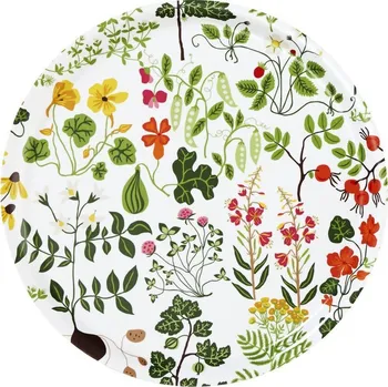 Servírovací kulatý tác Leksand white d38, Klippan Švédsko