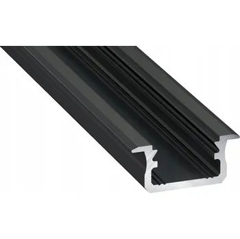 LED osvětlení Hliníkový profil pro LED pásek B 2M černý