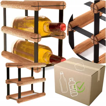 Stojan na víno Stojan na víno RW-8 1x2 regál olejovaný na 2 lahve