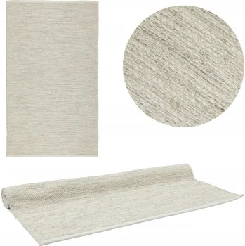 Koberec VLNĚNÝ BÉŽOVÝ KOBEREC PŘÍRODNÍ BĚHOUN BOHO KOBEREC DO OBÝVÁKU 70x140CM