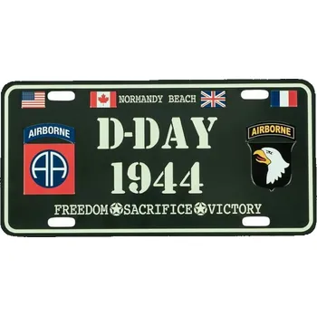 Plechová cedule Cedule plechová D-DAY 1944 na auto