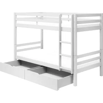 Dětská postel Nábytek PEGAS s.r.o. Patrová postel s úložným prostorem Actim bílá