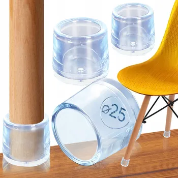 Podložka pod nábytek 4x silikonové návleky na nohy nábytku a židlí