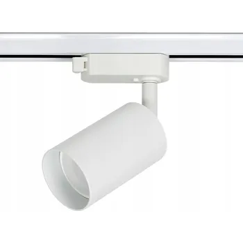 Jednofázový lištový reflektor pro LED žárovky GU10, BÍLÝ