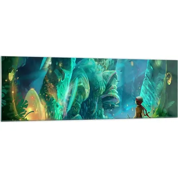 Obraz Velký skleněný obraz do obýváku XXL 160x50 fantasy moderní fotoobraz obrazy
