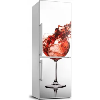 Fototapeta Samolepící dýha na ledničku Sklenička vína