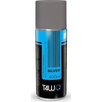 Barva ve spreji T4W stříbrný akrylový lak ve spreji / 400 ml