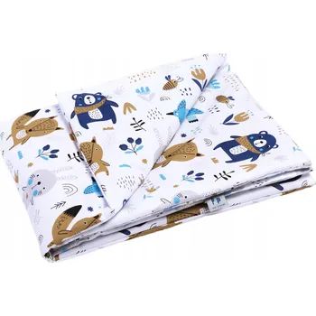 Dětská deka Oboustranná deka do kočárku 55x75 cm, oboustranná bavlna Pepi