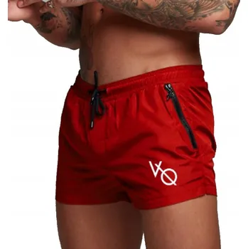 Pánské kraťasy Pánské plavky šortky KRAŤASY červené VQ 3XL
