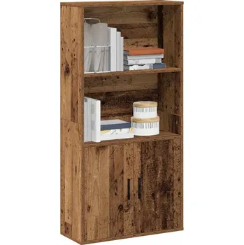 vidaXL Knihovna 60x24x120 kompozitní dřevo [860422] Barva: Staré dřevo
